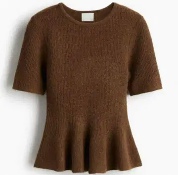 완판템!! H&M 페플럼 니트 RIB-KNIT PEPLUM TOP