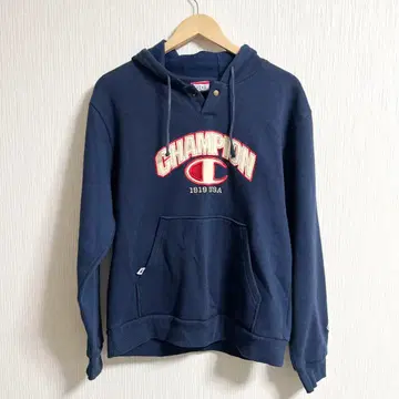 레어 90s 80s 구제 의류 로고 자수 챔피온 풀오버 후드티