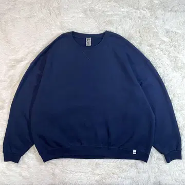 러셀 블랭크 맨투맨 네이비 컬러 네이비 앞 V 트레이닝복 XXL 무지