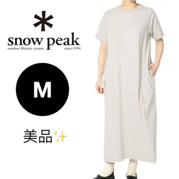 새상품급 snow peak 스노우피크 티셔츠 원피스 M 그레이