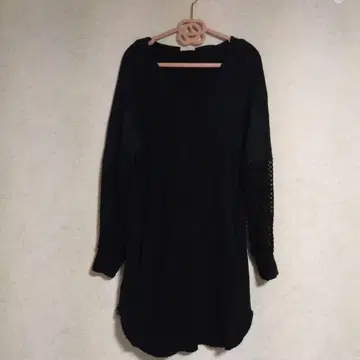 마메쿠로구치 긴팔 미니 원피스