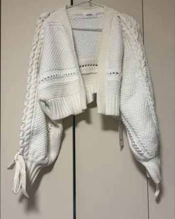 새상품 snidel 스나이델 드로스트 케이블 가디건