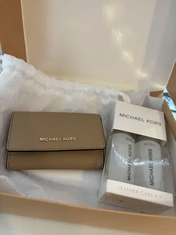 MICHAEL KORS 명함지갑 베이지 세트