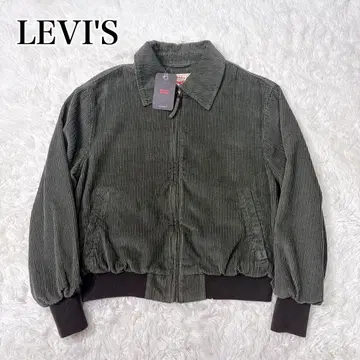 택 포함 새상품! LEVI'S 코듀로이 봄버 자켓 올리브 그린