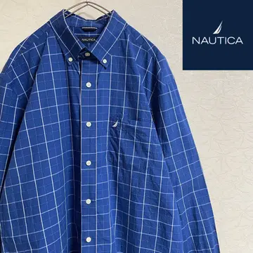 NAUTICA 노티카 윈도우 체크 BD 셔츠 긴팔