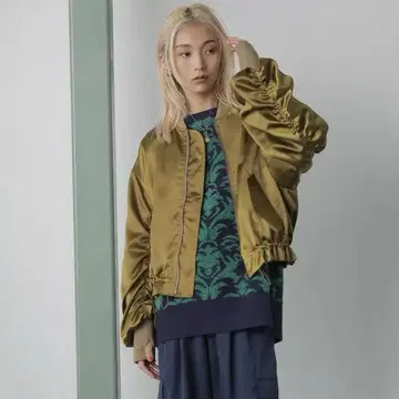 ROSEBUD 개더 슬리브 MA-1 블루종