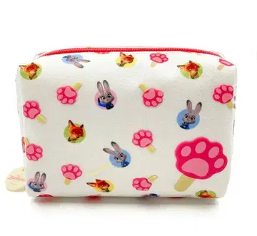 정가 이하 주토피아 퍼프 프린트 파우치 파우프시클 화장품 파우치
