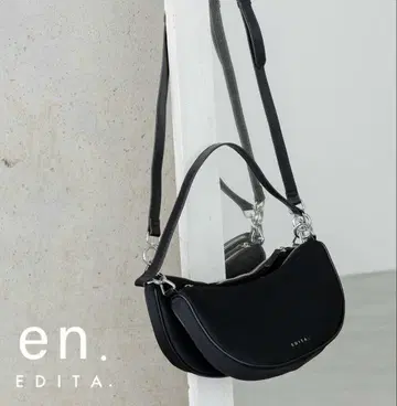 EDITA. 2 숄더백 여성용 하프문 초승달