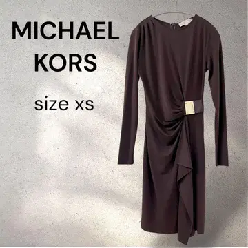 MICHAEL KORS 원피스 브라운 가죽 벨트