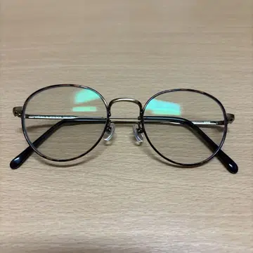 JINS 브라운 안경 케이스 포함