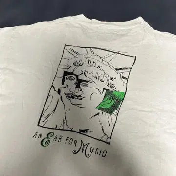 초레어 90s Liberty Records 피카소 자유의 여신 아트T