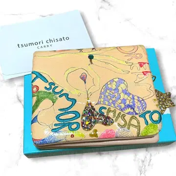 거의 미사용품 tsumori chisato 접이식 지갑 가죽