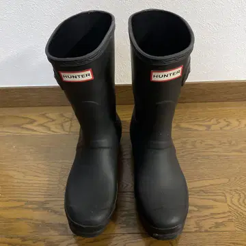 컨디션 최상 HUNTER 블랙 장화 24cm 레인부츠 중고 새상품급