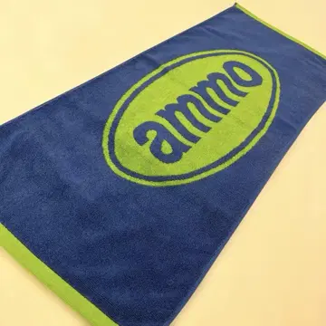 ammo 2025년 최신 굿즈 자카드 로고 타월 블루 밴드 일렉 락