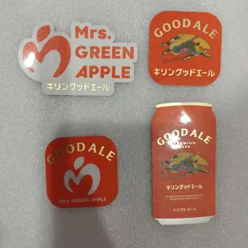 KIRIN 굿에일 Mrs.GREEN APPLE 오리지널 스티커