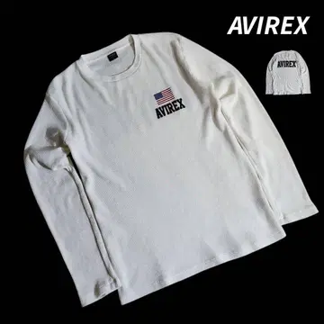 AVIREX 백 프린트 써멀 롱T셔츠 성조기 84922