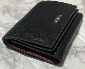 새상품급 FURLA 훌라 가죽 컴팩트 삼단 접이식 지갑 하트 무늬