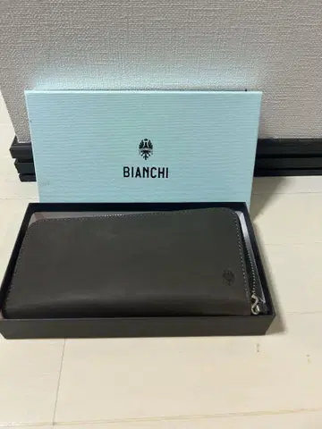 BIANCHI 다크 그레이 장지갑