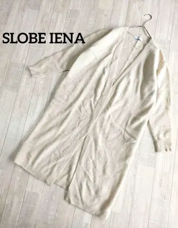 슬로브 이에나 롱 가디건 울 폭스 루즈핏
