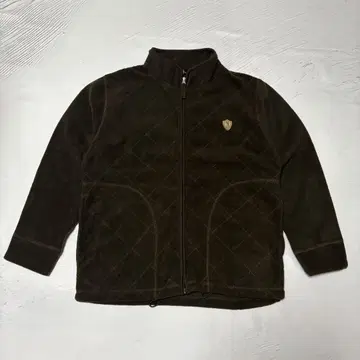 플리스 자켓 M 카키 다이아 퀼트