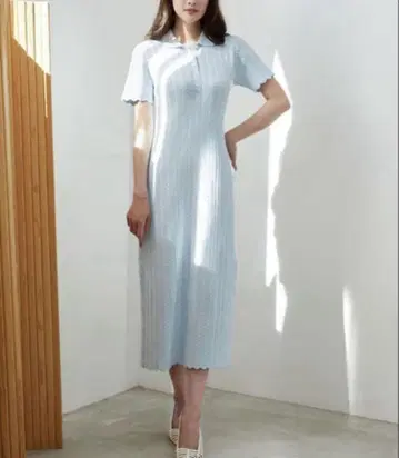 herlipto for her Scalloped Polo Dress S