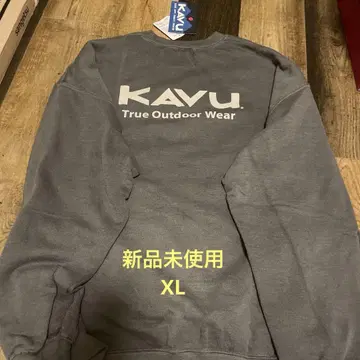 미사용 새상품 KAVU 그레이 맨투맨 X-LARGE