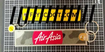 항공기 디자인 키링 AirAsia 플라이트 택