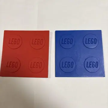 LEGO 빨간색과 파란색 코스터 세트