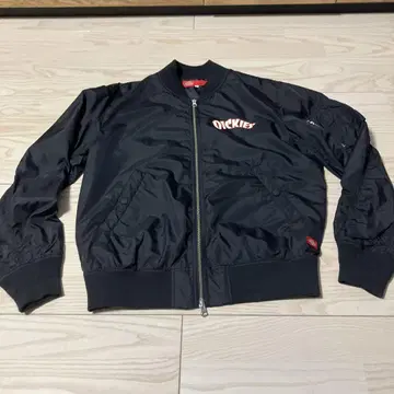 Dickies 블랙 바시티 자켓 M 사이즈