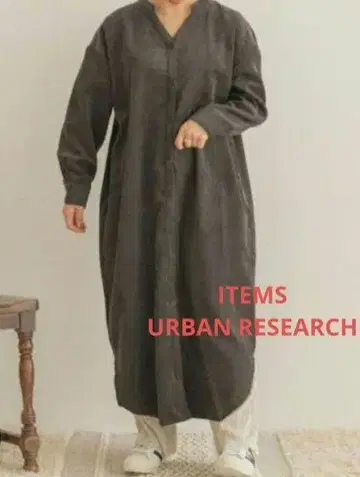 ITEMS URBAN RESEARCH 코듀로이 셔츠 원피스
