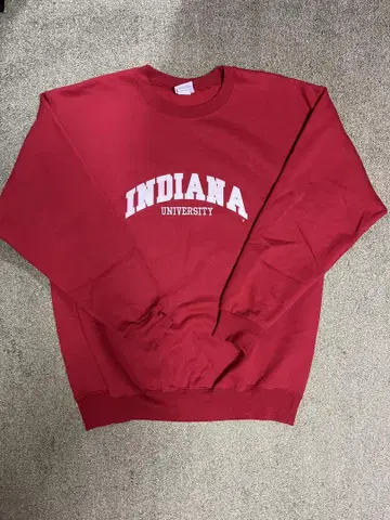 맨투맨 80s USA제 빨간색 레드 칼리지 Indiana 인디애나