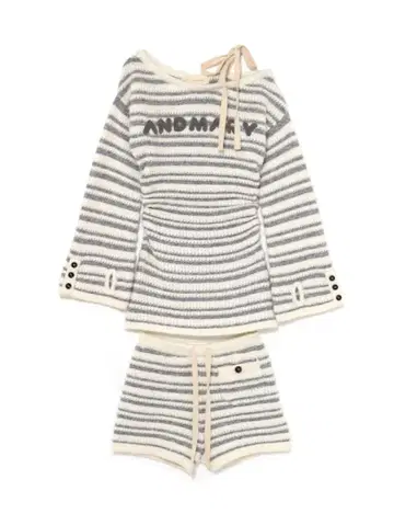 Connie one shoulder set up gray
