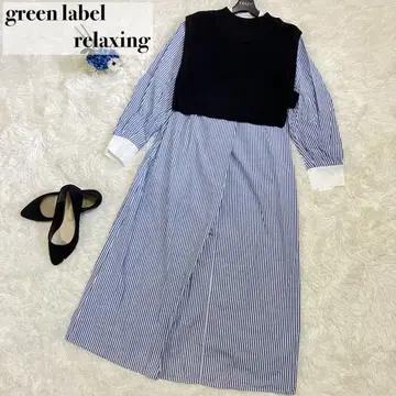 고품질 green label relaxing 니트 베스트 & 셔츠 원피스