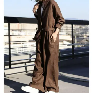 새상품급 안티카 KINU 린넨 올인원 카페 브라운 프리