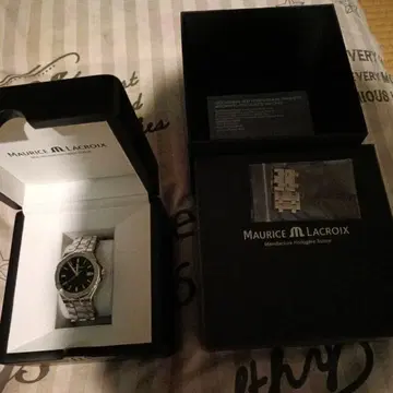 MAURICE LACROIX 아날로그 손목시계 블랙