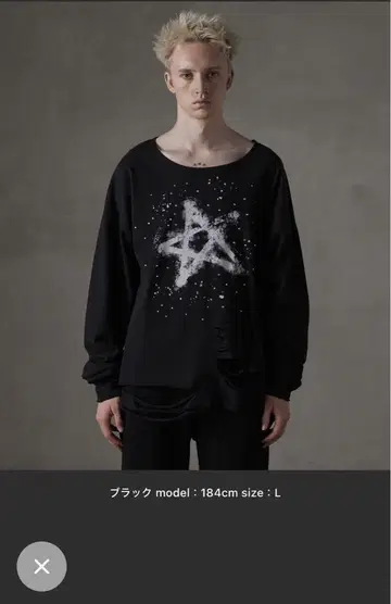 GRANCY 큐빅 그래픽 디자인 롱 T S 사이즈