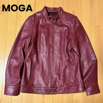 천연 가죽 MOGA 모가 가죽 자켓 램 가죽 캐주얼 칼라
