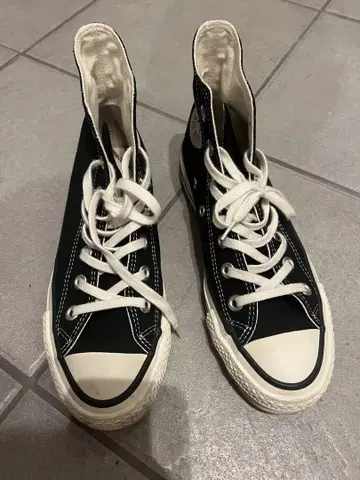 블랙 올스타 하이컷 스니커즈