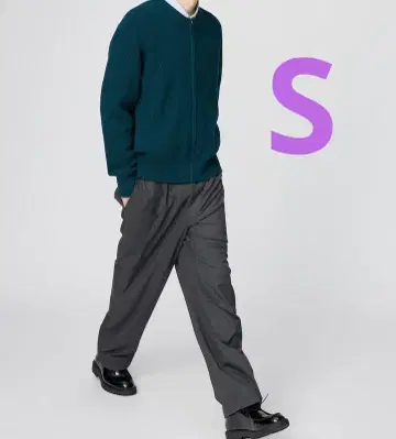 유니클로 UNIQLO 유니클로c 이지 와이드 테이퍼드 팬츠 s