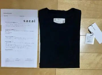 sacai 코튼 T-SHIRT size 1 사카이 코튼 셔츠