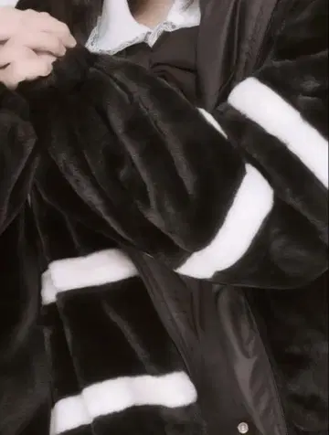 시마무라 지뢰 모코모코 점퍼 다운 자켓