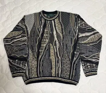 Coogi 스타일 니트 스웨터 빈티지