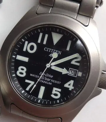 CITIZEN Eco-Drive 솔라 배터리 시티즌 프로마스터 티타늄제