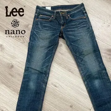 Lee x Nano universe 나노 유니버스 데님 청바지 소가죽