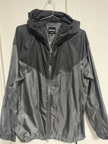 DUFFER XL 후드 부착 나일론 자켓 그레이