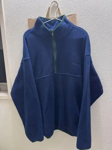 IZOD 네이비 플리스 자켓 하프 지퍼