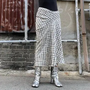 DRIES VAN NOTEN /24AW 프린트 맨투맨 스커트