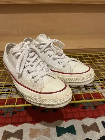 Converse 화이트 로우컷 스니커즈