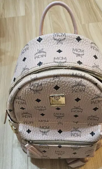 MCM 핑크 럭색/백팩