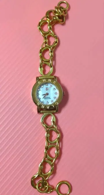 ANNE CLARK 앙크라크 핑크 골드 손목시계